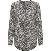 ONLY Blouse 'ONLTIANA' lichtgrijs / zwart