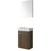 Sanico Mira fonteinmeubel 40x22 hout incl. spiegel