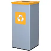 Alda Eco - Square prullenbak 60L - Geel