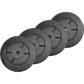 Iron gym Halterschijven Set - 4 x 5 kg - 25 mm - Zwart