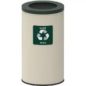 Alda Recyclingbak Eko Nord Wit 75l - Groen