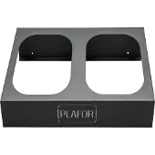 Plafor Prullenbak standaard 2x90L, metalen standaard voor 2 afvalbakken – afval scheiden, recycle, vuilnisbak,