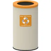 Alda Recyclingbak Eko Nord Wit 75l - Geel