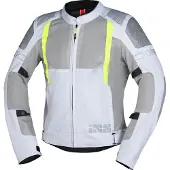 IXS Trigonis-Air, textieljas ,Lichtgrijs/Grijs/Neon-Geel ,L