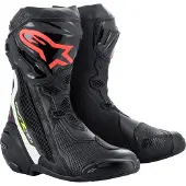 Alpinestars Supertech R Zwart Wit Rood Flu Geel Flu Maat 40