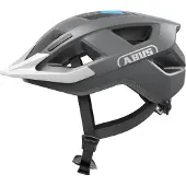 ABUS Fietshelm ADURO 3.0 LED race grey L - 58-62 cm - grijs - Geschikt voor gebruik op elektrische fietsen - stadsfietsen - 335 g