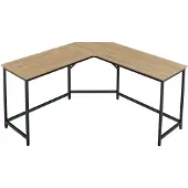 Leobert Hoekbureau - Sonoma zwart - 149x149x76 cm - stalen constructie