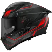 Suomy Speedstar 2 Visual, integraalhelm ,zwart/donkergrijs/rood ,L