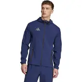 Adidas Tiro 25 Vis Tech Competition Hooded Trainingsjack Donkerblauw Zwart