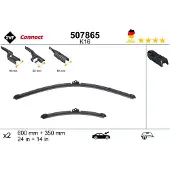 Valeo SWF CONNECT ruitenwisserbladen, voorzijde, voor FORD KA (RU8), frameloos