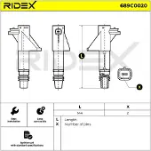 RIDEX 689C0020 Bobine