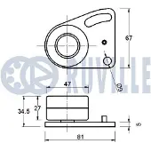 RUVILLE 915076 Stabilisatorstang