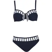 Sunflair Bikini navy / wit