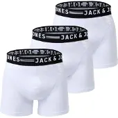 Jack & Jones Boxershorts 'Sense' zwart / wit