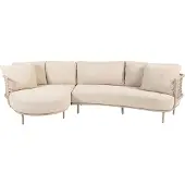 4 Seasons Outdoor 4 Seasons Sardinia ronde hoekbank - Latte