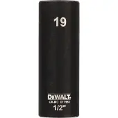 DeWalt DT7553 Krachtdop 1/2 lang | 19mm