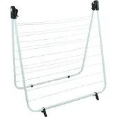 MSV Droogrek Bad - Ruimtebesparend Wasrek voor Badkuip - Opvouwbaar Droogrek voor Delicate Was - 66x63cm - Stalen - Wit