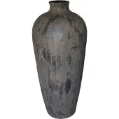 HS Potterie Vaas avion d26h40cm bruin
