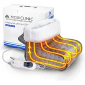 Mobiclinic CP-01 - Elektrische Voetenwarmer - Wol en fleece - 30x30x24 cm - Overhittebeveiliging - Binnenhoes Wasbaar -