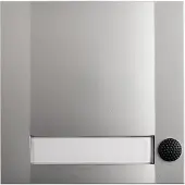Grothe GRO AP contactplaat 51113 Domolux SIM/SW, 1-voudig, zilverkleurig, mat