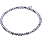 CO88 Collection - 8CB-91316 - kralenarmband vrouwen met zilveren kristalstenen - 3 mm