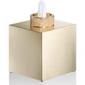DECOR WALTHER Tissuebox Rocks Matt Goud