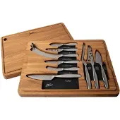 Boska Borrelset Monaco+ Brown / Silver (Set van 9)