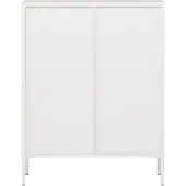 En.casa Vitrinekast Fauske 101,5x80x40 cm wit