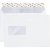 Elco enveloppen C5 80 g/m² wit met venster kleefstrip 500 stuks