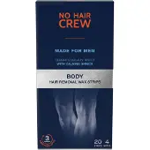 No Hair Crew For Men Waxstrips 20 St Vlies