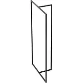 En.casa Kledingrek Hurdal kapstok 160x80x32 cm zwart