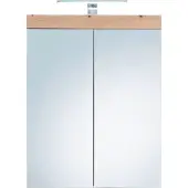 Trendteam Badkamerspiegelkast Amanda, beukenhoutfineer/spiegelglas, 60 x 77 x 17 cm