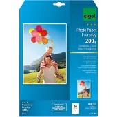 Sigel inkjetfotopapier Everyday plus A4 wit 200gr glans 20 vel - 2 stuks