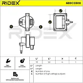 RIDEX 689C0308 Bobine