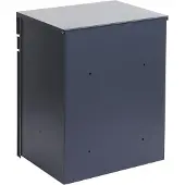 MCW Pakketbox -K41, pakketbox pakketcompartiment brievenbus, metaal ~ gegalvaniseerd antraciet-roestvrij staal
