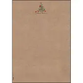 Sigel Kerstpapier 21 x 12 cm Bruin 100 Stuks