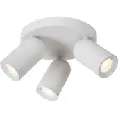Lucide PUNCH - Plafondspot (Plafondlamp) - Ø 21 cm - 3xGU10 (MR16) - Wit