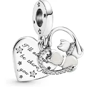 Pandora Katten & Harten Dangle Charm - Geschikt voor Moments Armbanden - Sieraden voor Vrouwen - Cadeau voor Vrouwen