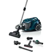 Bosch beutelloser Staubsauger ProFamily GS41 Serie 6, blau Stofzuiger zonder zak 750 W Zakloos