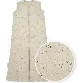 Meyco Baby Rib Mini Spot baby zomerslaapzak - sand melange - 70cm - 0.3 TOG