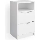 Vicco Ruben Boxspring nachtkastje – 38 x 66.6 cm Wit