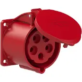 Pce Industriële CEE Paneelstopcontact 32A 5P 400V IP54 - 325-6V