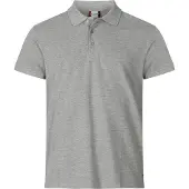 Clique Heavy Premium Polo Grijsmelange maat S heren
