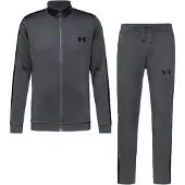 Under Armour Rival Knit Trainingspak Full-Zip Donkergrijs Zwart