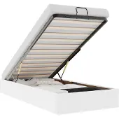 vidaXL Bedframe zonder matras 80x200 cm kunstleer wit