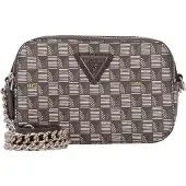 GUESS Schoudertas G Wave Camera Crossbody Brown Logo Bruine