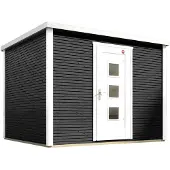 Weka Tuinhuis 413 - Antraciet/blanc - 244x250cm