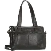 Hide & Stitches Porto Handtas Schoudertas - Leren Dames Tas - Zwart