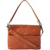 DR Amsterdam Tampa Hand/Schoudertas camel handtas dames