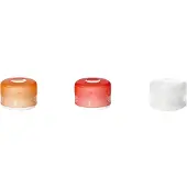 Human Gear - GoTubb 3-Pack - Small - Clear/Orange/Red - pillendoosje - opbergdoosje